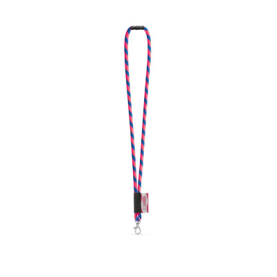 WISBECH. SET Lanyard TUBE Long (Ø 7 mm) com mosquetão de gatilho 9 mm e Fecho de segurança Ø 7 mm